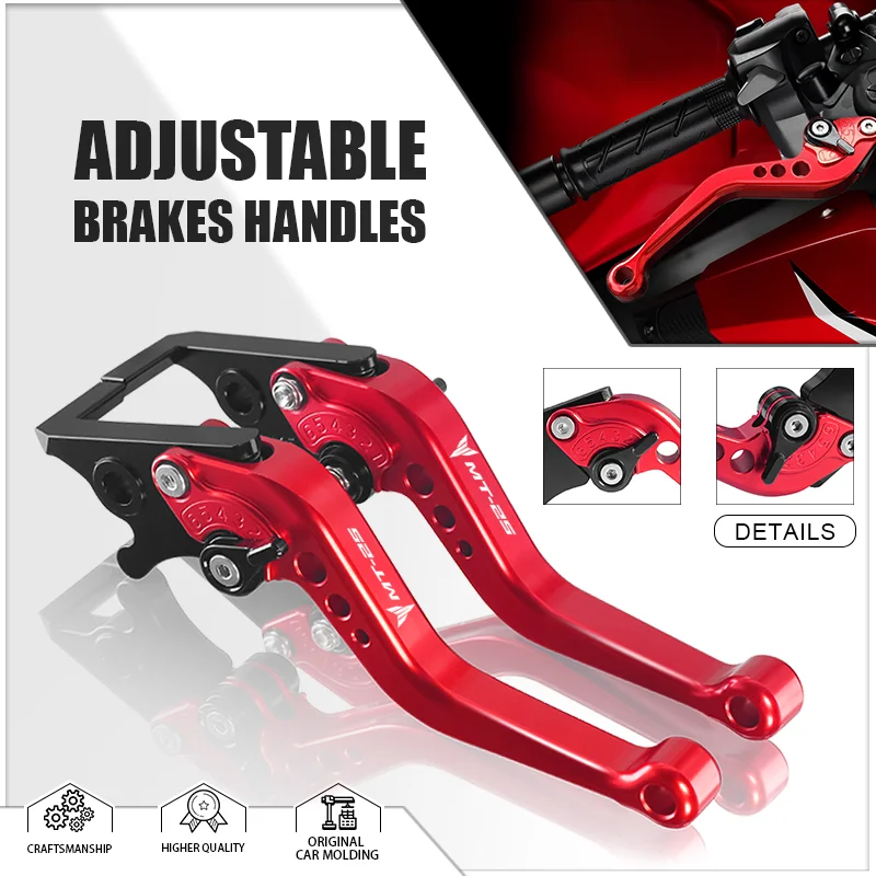 

2025 For MT-25 MT-125 MT-15 mt-25 mt-125 mt-15 Motorcycle Adjustable Handlebar Short Brake Clutch Lever Handle MT25 MT125 MT15