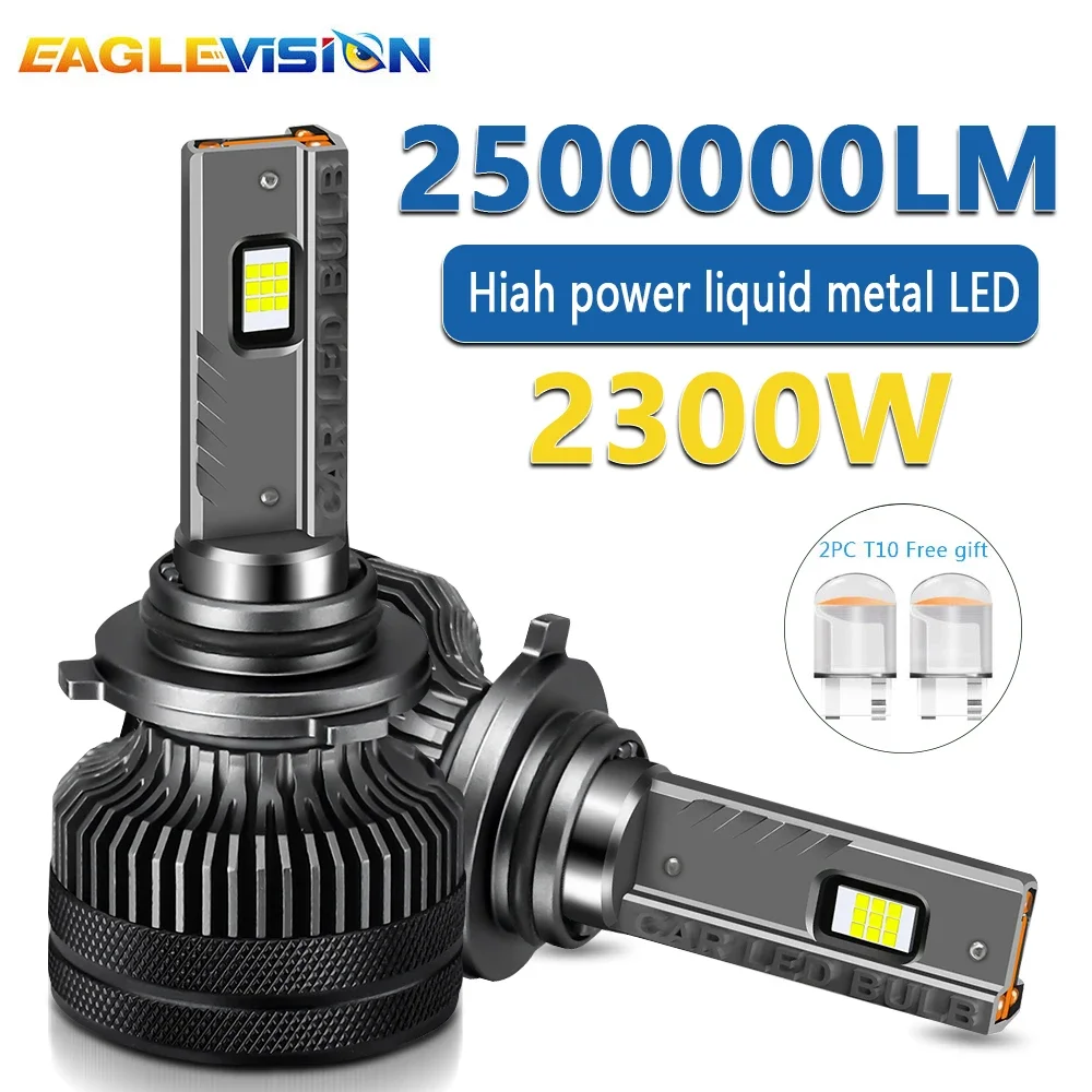 EAGLEVISION 2300W High Power Projector LED Lighthouse Super Bright Headlight Canbus 12v 24v HB3 HB4 9012 H1 H4 H7 H11 H13