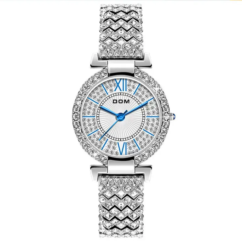 

Легкие роскошные темпераментные модные кварцевые элегантные женские часы со стальным ремнем