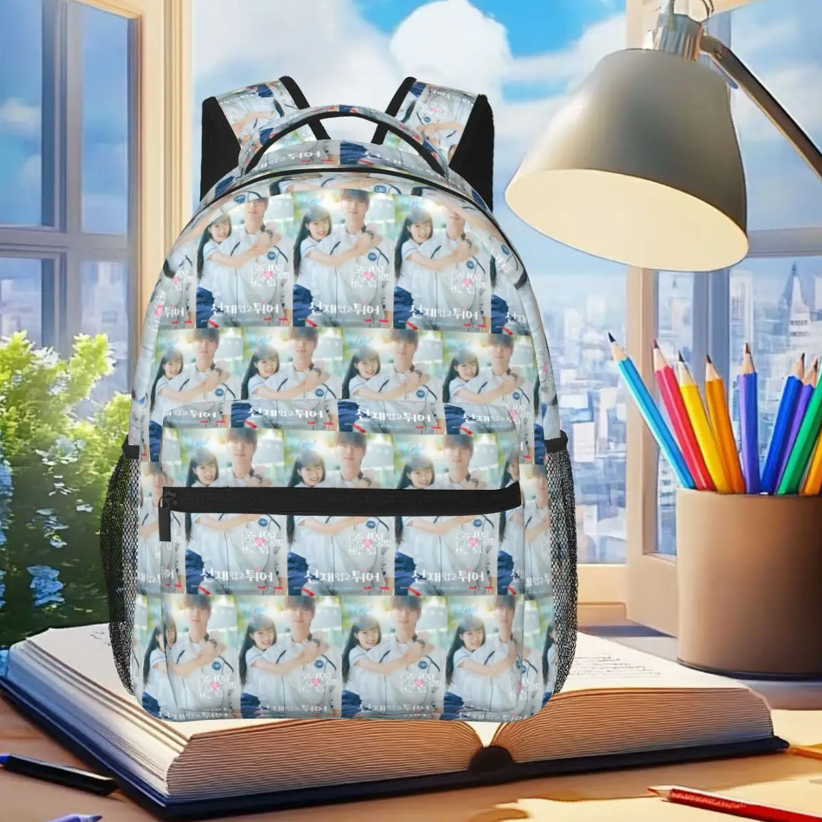 

Lovely Runner Kdrama Poster Backpack Student Boys Girls BookBag Kids School Bag Computer Shoulder Bags for Men Women