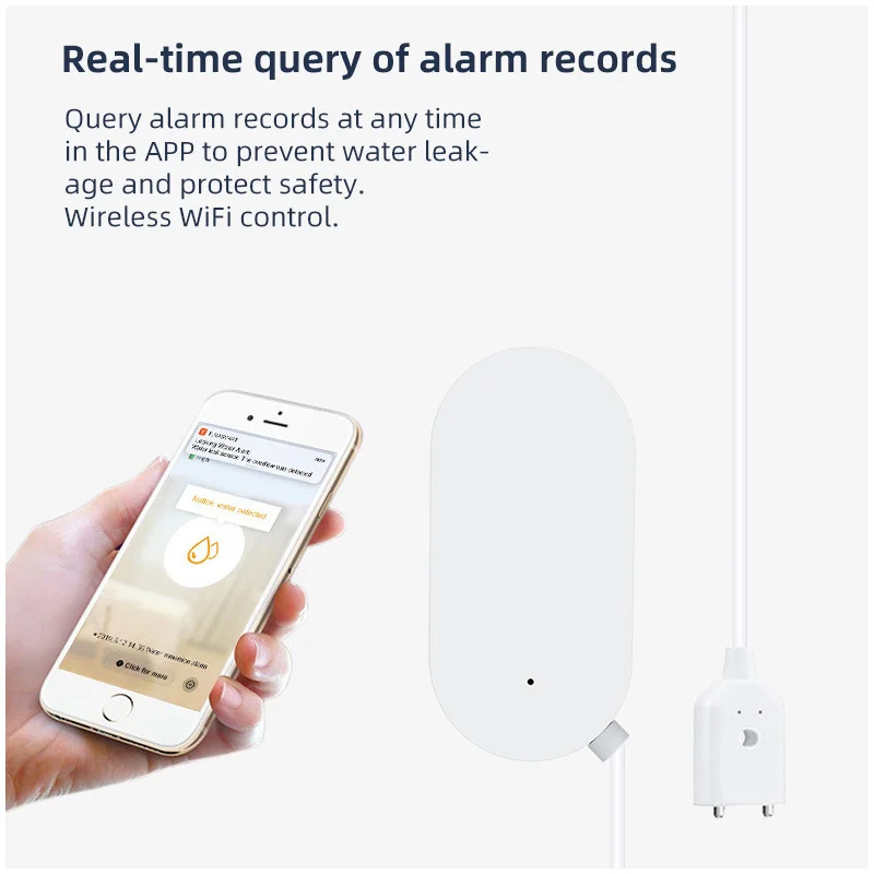 Tuya-スマートリンケージオーバーフローアラーム,漏れ検出,高精度のインテリジェントZigbee水センサー