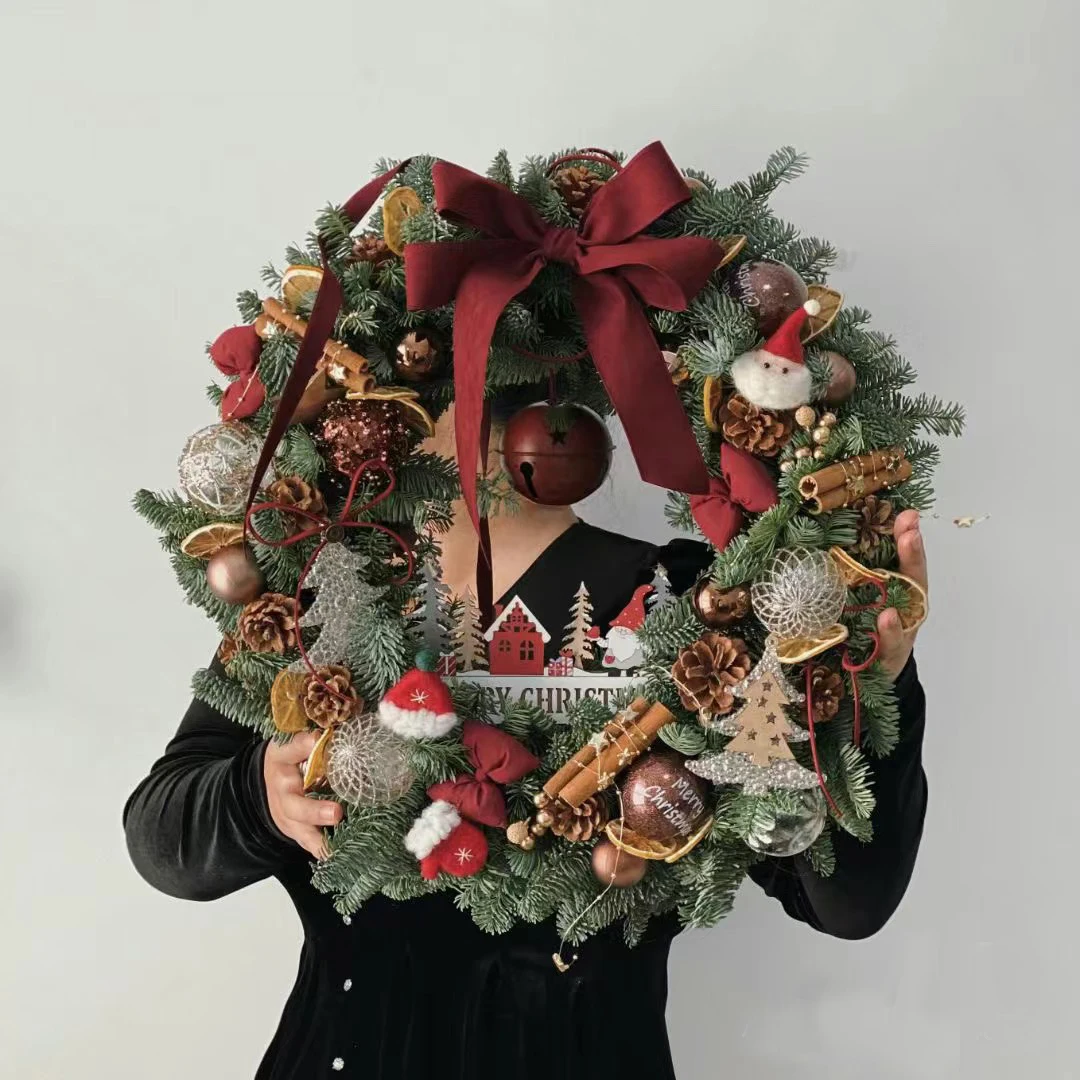 

For Christmas decoration wreath door hanging gifts wall scene decoration arrangement Christmas wreath