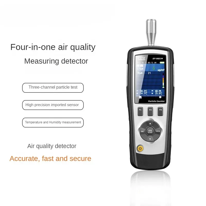 

DT-9851M 4-in-1 Particle Counter Air Quality Detector PM2.5PM10 Formaldehyde Detection and Measurement Instrument