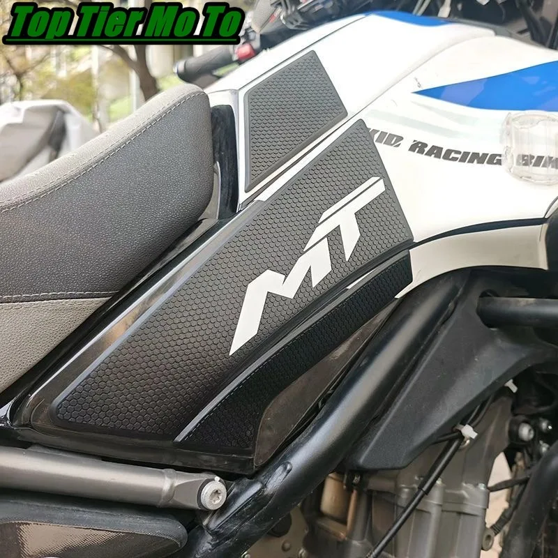Fit For 450MT 2024-26 MT450 Protector Anti Slip Tank Pad Sticker Fishbone patch Gas Knee Grip Traction Side Pad 3M Decal