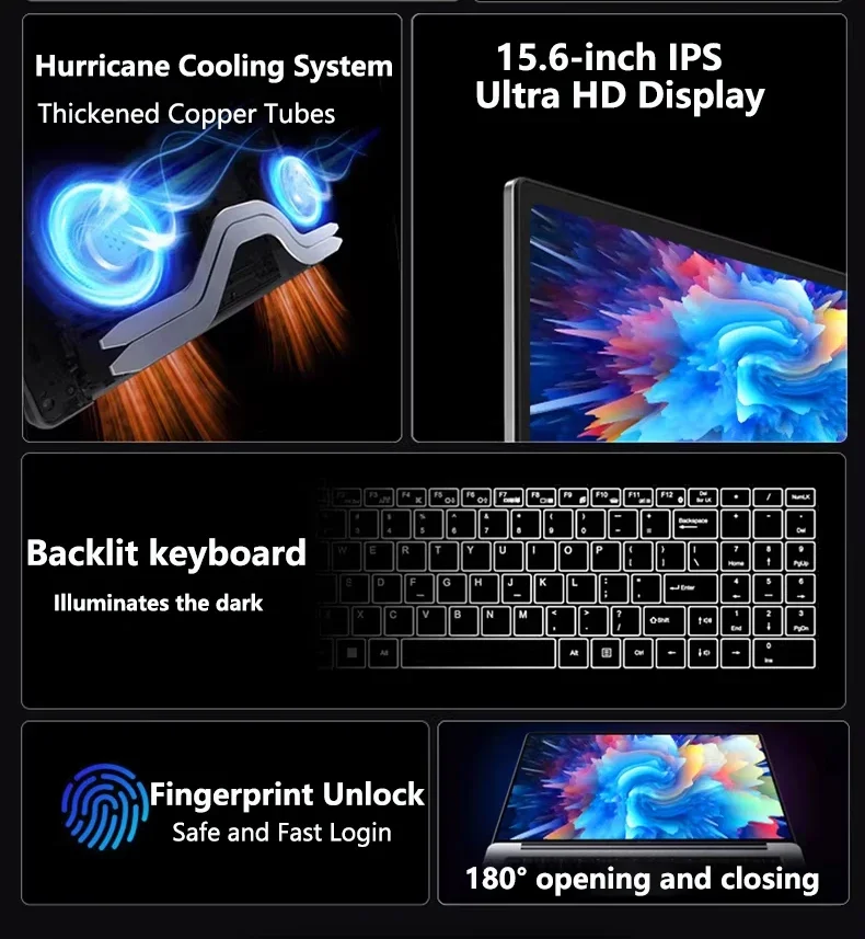 Новый игровой ноутбук 2026 года, 15.6 дюймов, 32 ГБ ОЗУ, 2 ТБ SSD, Windows 11, Intel Core i9-9900, 1920*1080 HD, ультратонкий, для геймеров и офиса