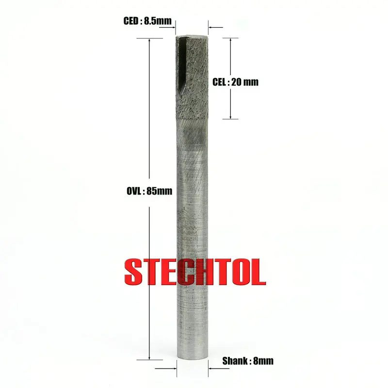 6–16 mm flaches Ende, gesinterte Steinwerkzeuge mit Nut, Diamant-CNC-Fräser, Gravurschneider, Schlitzen, Bodenfräsen, Schneiden von Granit – Detail 12