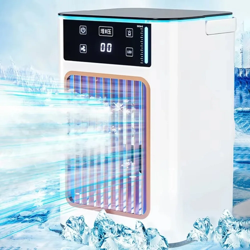 Portable Air Cooler Desktop Cooling Fan Large Water Tank Humidifier Mist Cooling USB Personal Cooler for Bedroom Office RV view 2