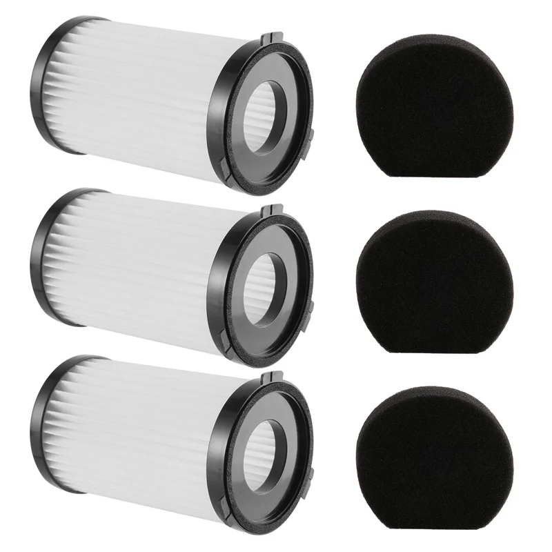 A74X 3 шт. Hepa-фильтр для MooSoo D600 D601 Cecotec Thunderbrush 520, проводной фильтр для пылесоса, элементы Hepa