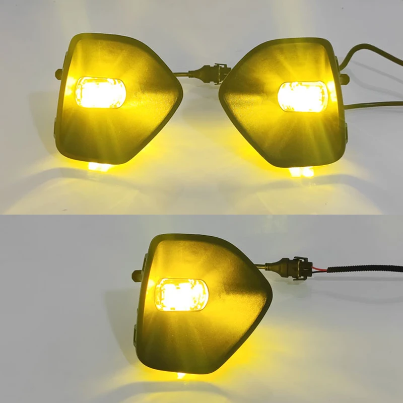 DinCh LED Foglight Upgrade For Leapmotor T03 2020-2025 Front Bumper Foglight Foglamp GoldenEye Foglight Assembly Modify Lights
