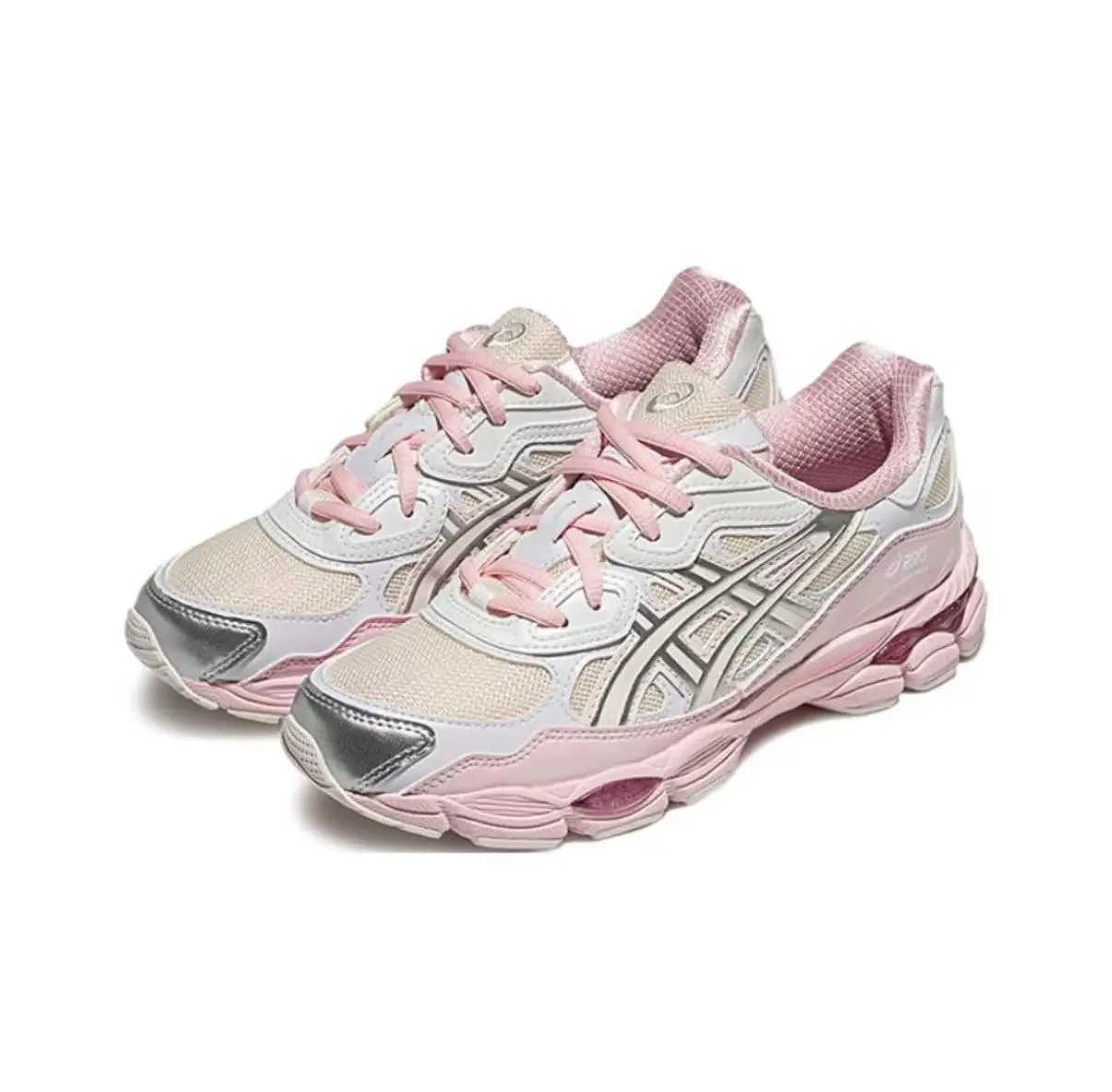 Asics GEL-NYC Men and Women Running Sneakers Low-top Outdoor 2024 New Sport Shoes Park shoes Pink