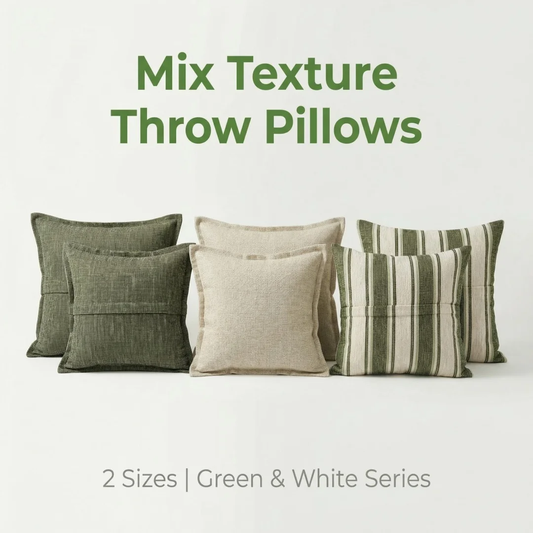 Three leisure combination pillows with core North American pastoral log leisure living room sofa chair pillow pillow