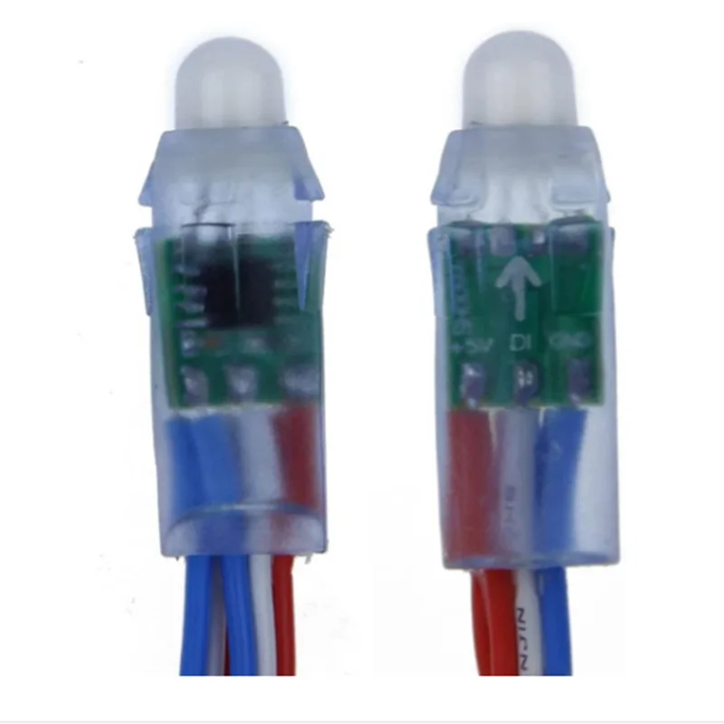 Ws2811 وحدة إضاءة ليد rgb بكسل ، وحدة تحكم بالألوان الكاملة ip67 ، واي فاي ، وحدة تحكم spi ، 5 فولت ، 6 أمبير ، مزود طاقة ، محول شاحن ، 50 VA #3