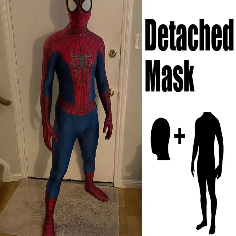 Sn88 Halloween Männer TASM Spiderman Cosplay Kostüm Superheld Zentai Anzug Erwachsene Kinder Jungen männlich voller Bodysuit Party Overall % # 2