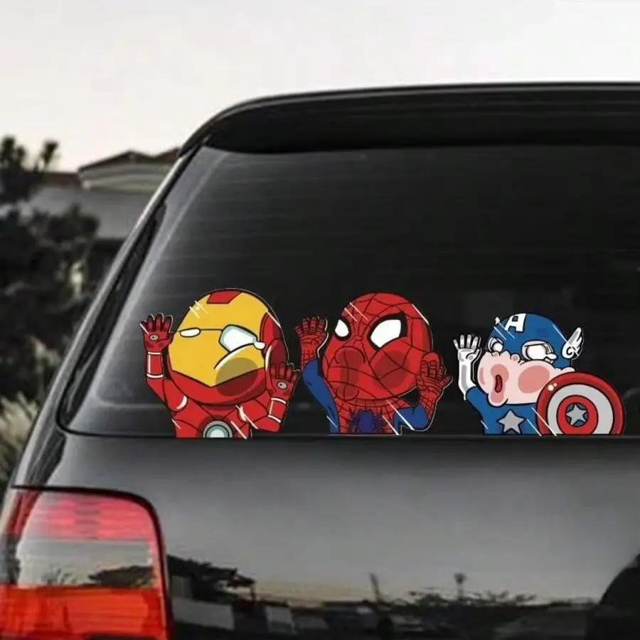 Auto- und Motorradaufkleber, Helmaufkleber, Marvel Iron Man Autoaufkleber, Autofensteraufkleber, Avengers-Aufkleber