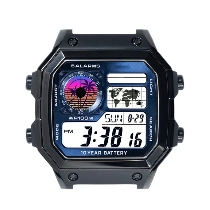 For Casio AE1200 Watch Screen Sticker High Definition 39 Style Various Styles Decal Royale Mod Watch Accessories view 3
