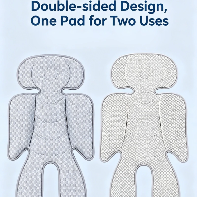 New Double-sided Baby Stroller Seat Cushion Mat Summer Mesh Pushchair Car Seat Insert Pad Soft Washable Pram Seat Liner