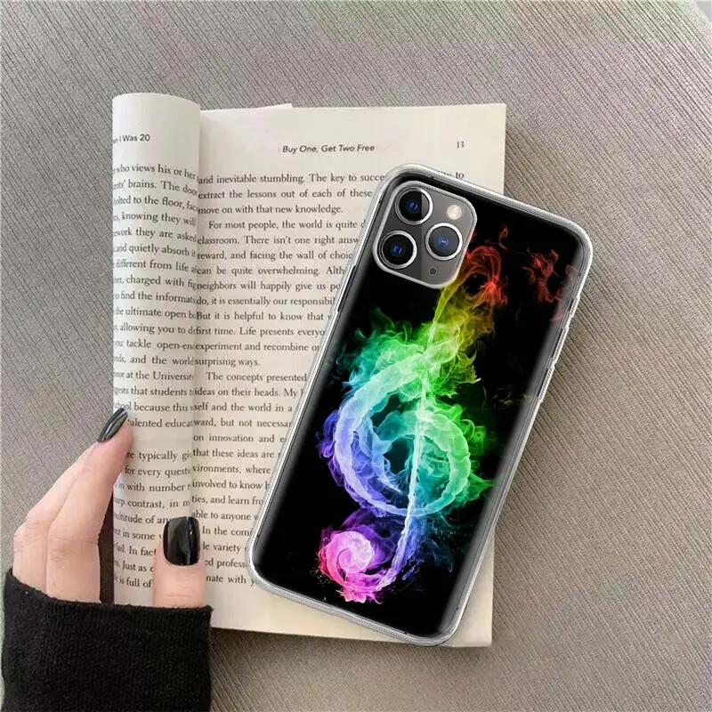 Emotional musical symbols Phone For Apple Iphone 14 12 13 15 Pro Max Mini 11 16 Plus X XS XR Case SE 2020 Shell Cover Clear TPU