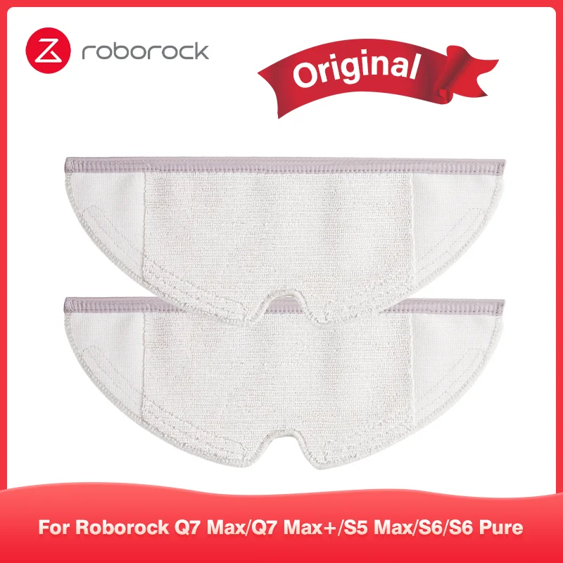 Original Roborock เครื่องดูดฝุ่นหุ่นยนต์ Disposable Mop ผ้าสำหรับ Roborock S50/S55/E4/S6/S5 Max/S6บริสุทธิ์/S6 MaxV/S4 Max/Q7 Max