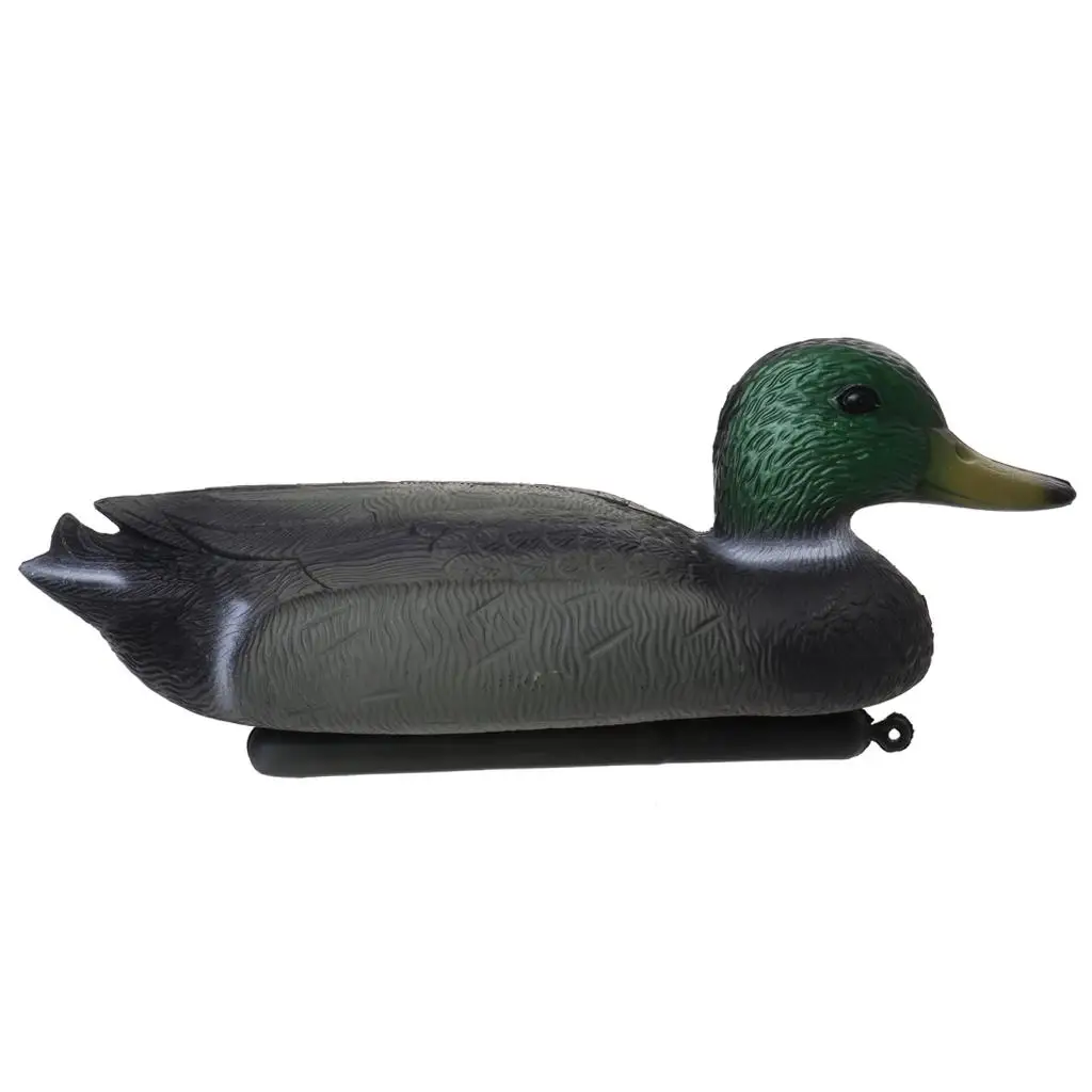 PE HUNTING DUCK DECOY MALLARD DUCK DRAKE FLOATING KEEL DEADLY