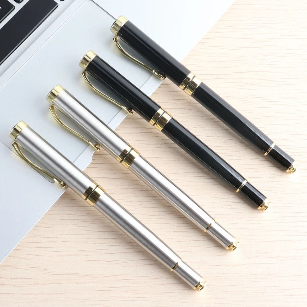 Luxury Brand Roller Ballpoint Pen Metal Office School Supplies Gold Rollerball High Quality Stationery  Roller Pens