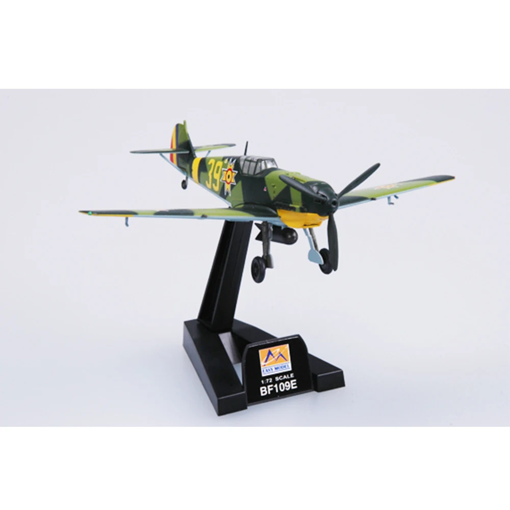 Easymodel 37285 1/72 BF-109E Bf109 Roemeense Jachtbommenwerper Geassembleerde Afgewerkte Militaire Statische Plastic Modelcollectie Of Geschenk