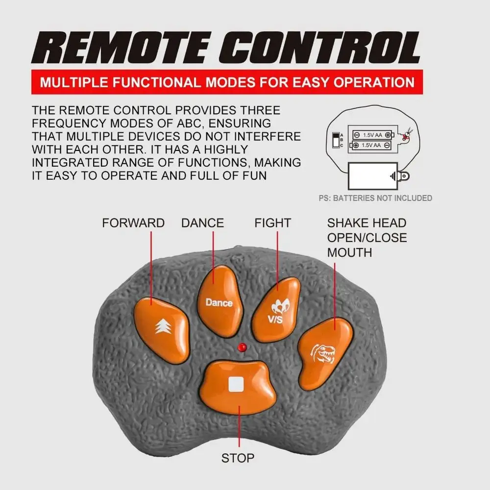 慣性スライド RC 恐竜車のおもちゃプラスチックモデルリモコンロボットのおもちゃ漫画耐久性のあるシミュレーション T-レックスのおもちゃ家の装飾