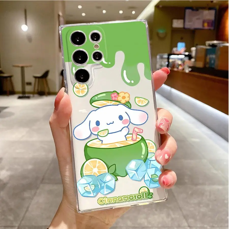 Custodia morbida per Samsung Galaxy S23 S10 Plus S20 Nota 10 20 Ultra S21 S22 S25 Ultra S24 FE Sanrio Melody