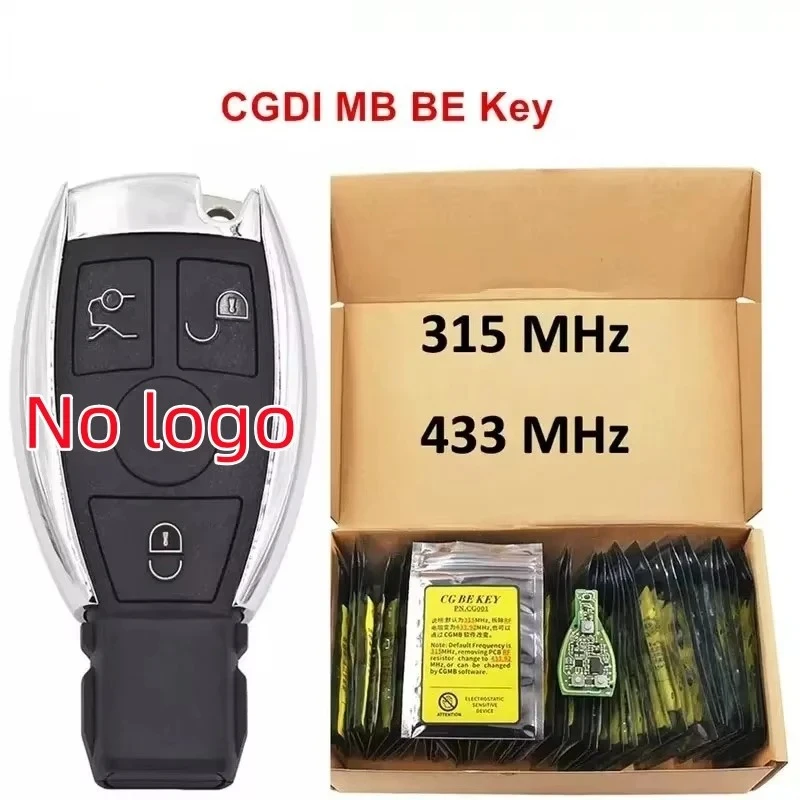 Ключ CGDI MB CG BE 315 МГц/433 МГц для Mercedes Benz, работает с программатором CGDI MB, поддерживает все FBS3 и автоматическое восстановление.