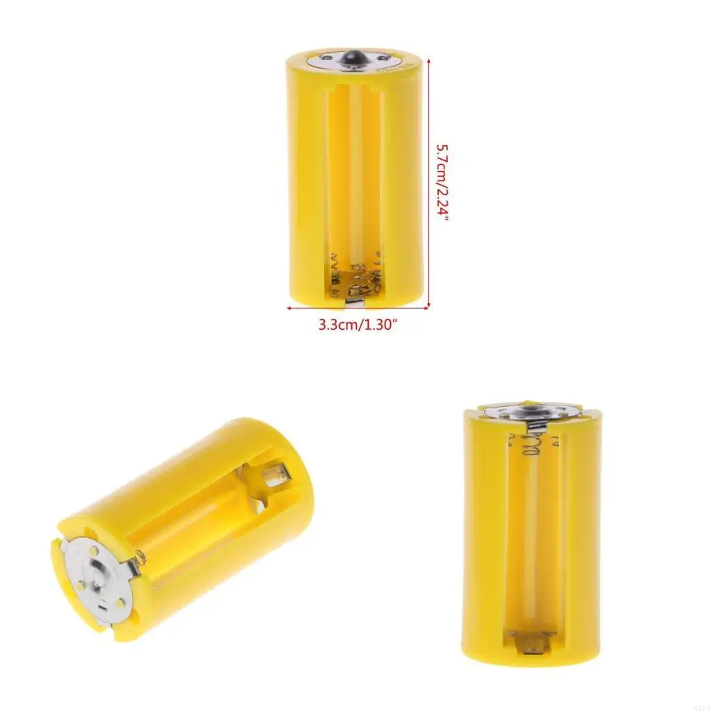 Q6PA 3AA Battery to D Size Parallel Battery Convertor Adapter Holder Pack of 4