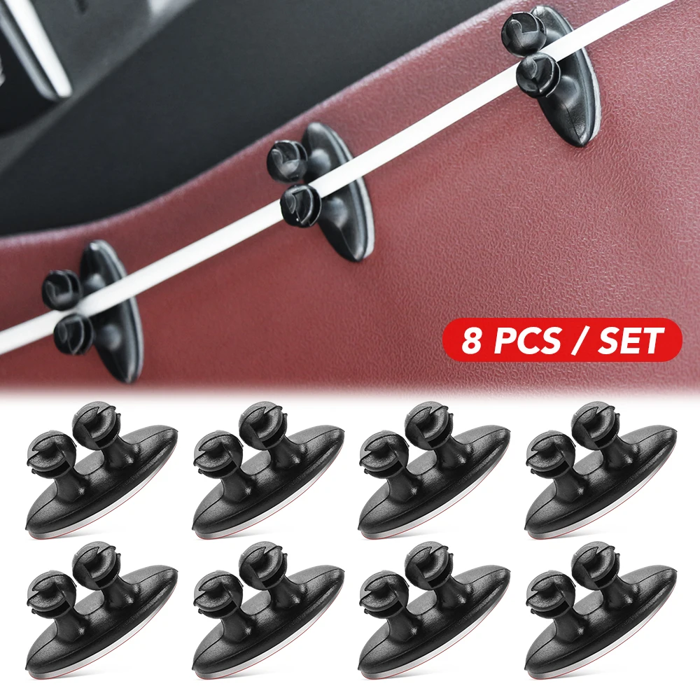 Pegatinas de Clip de alambre para coche, 8 piezas, para volvo XC60, S60, XC90, V70, Opel, Astra H, G, J, Insignia, Mokka, Toyota, Avensis, Rav4, Ford, volvo XC60