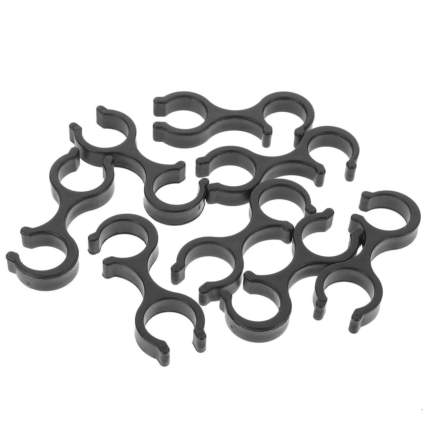 

8 Pcs Walking Stick Clips Durable Plastic Reusable Rotatable Clasps Handcuffs Shape For Camping Hiking Accessories