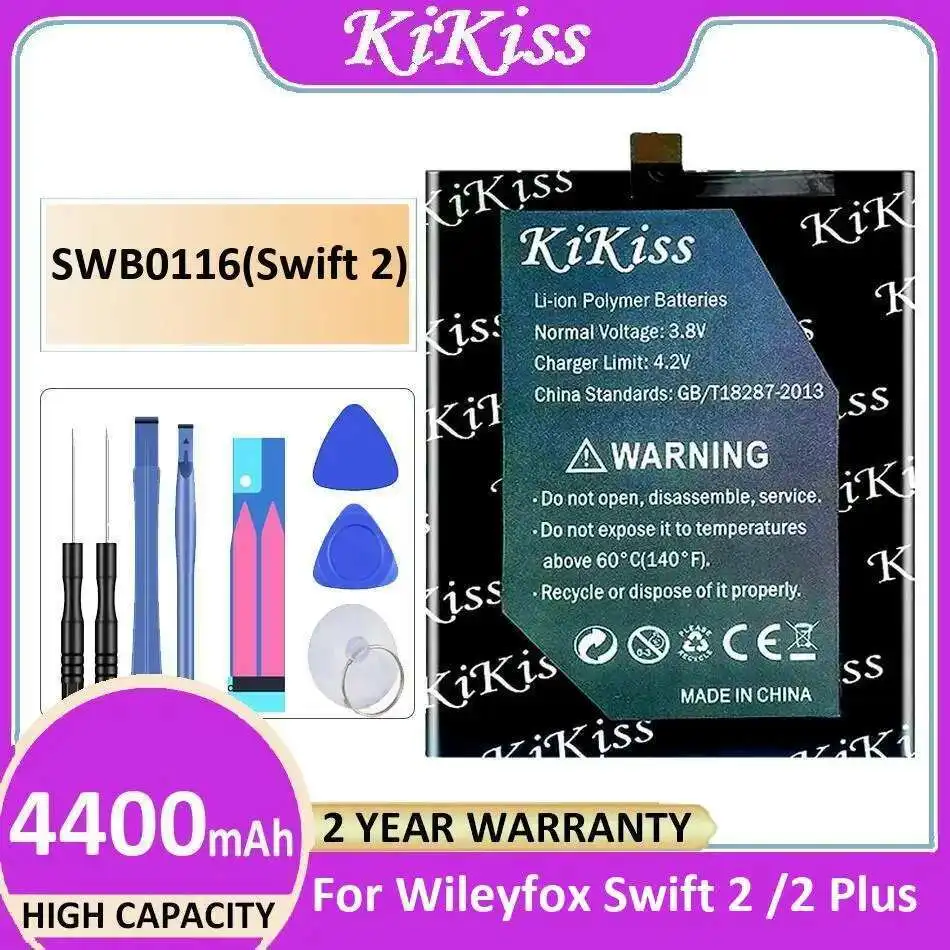 

4400 мАч для Wileyfox Swift 2 Plus SWB0116, надежный источник питания, долговечный аккумулятор для мобильного телефона