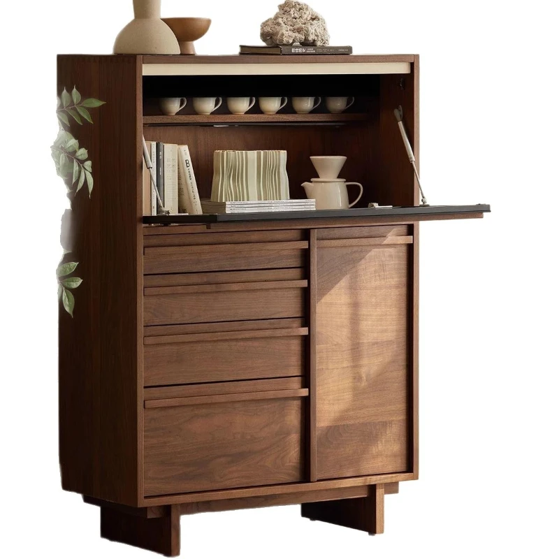 

Display cabinet, living room against the wall, storage cabinet, small apartment retro flap door, side cabinet