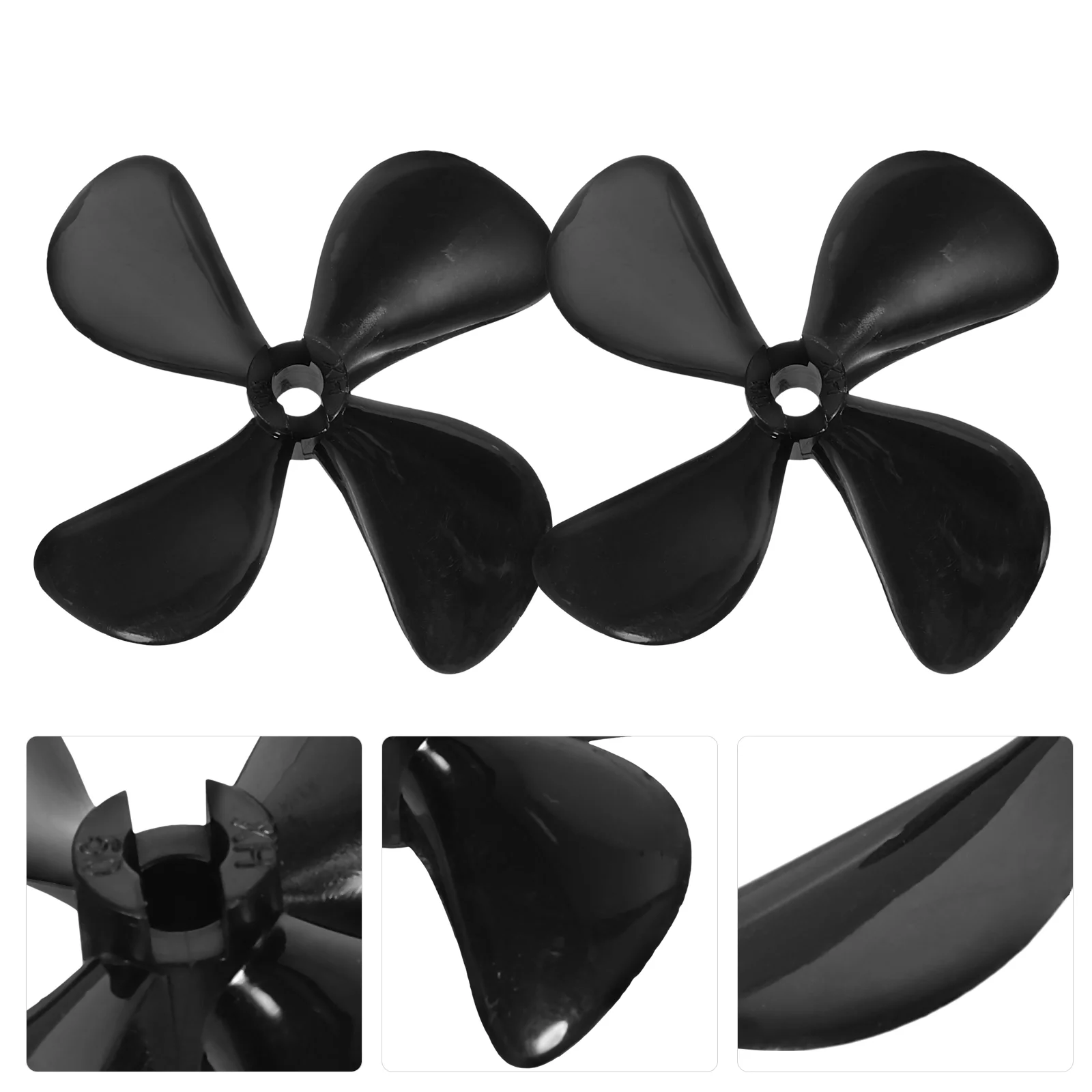 Four Blade Propeller for DIY Boat Supplies Rc Part Repairing Tool Screw with Pole Parts Plastic Supply