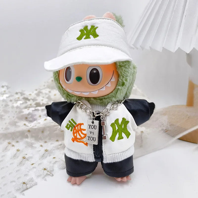 

For Labubu Clothing Stylish Fashion Mini Doll'S Clothes Outfit Accessories Cute Motorcycle jacket trendy leather jacket Gift