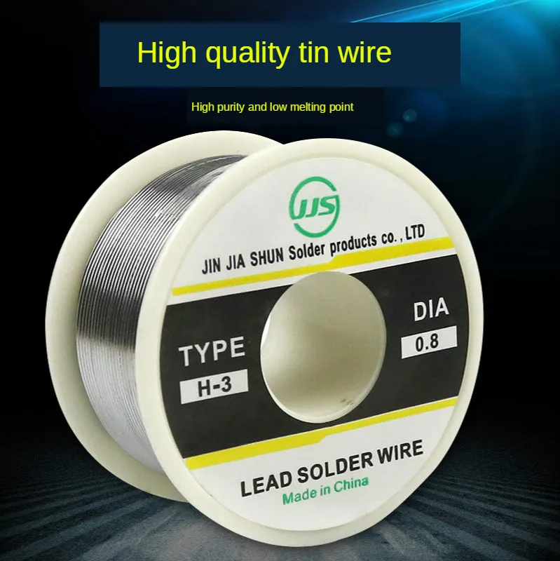 Wholesale 1Pcs JJS-4060 0.8mm/1.0mm/1.2mm High activity lead Tin wire 100g Sn40 Pb60 Solder Wire Welding Rosin Flux Soldering