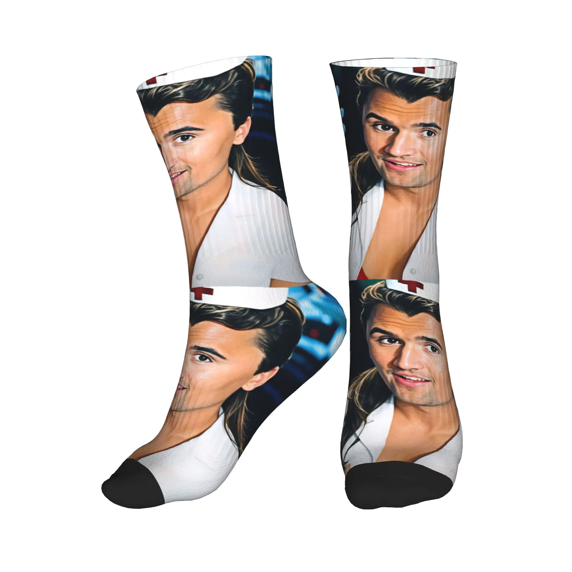 Charlie Kirk Blinkes 182 Nurse Cosplay Meme Stockings Couple Socks Soft Harajuku Socks Autumn Skateboard Anti Skid Graphic Socks