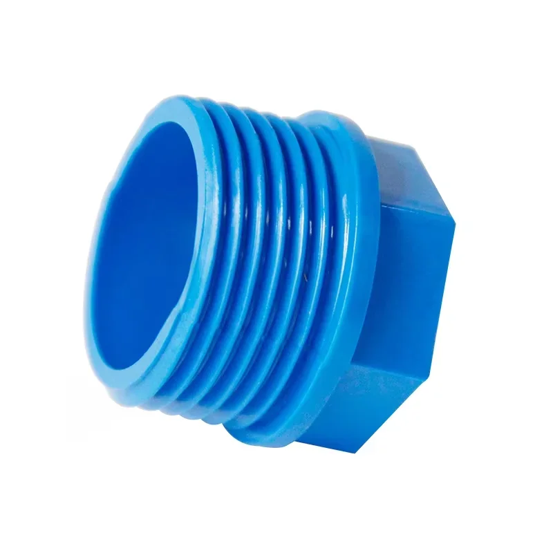 3-50PCS 1/2,3/4, 1Inch PVC Male Thread End Plug thread End Caps Garden Irrigation Fish Tank Aquarium Adapter PVC Pipe Fittings