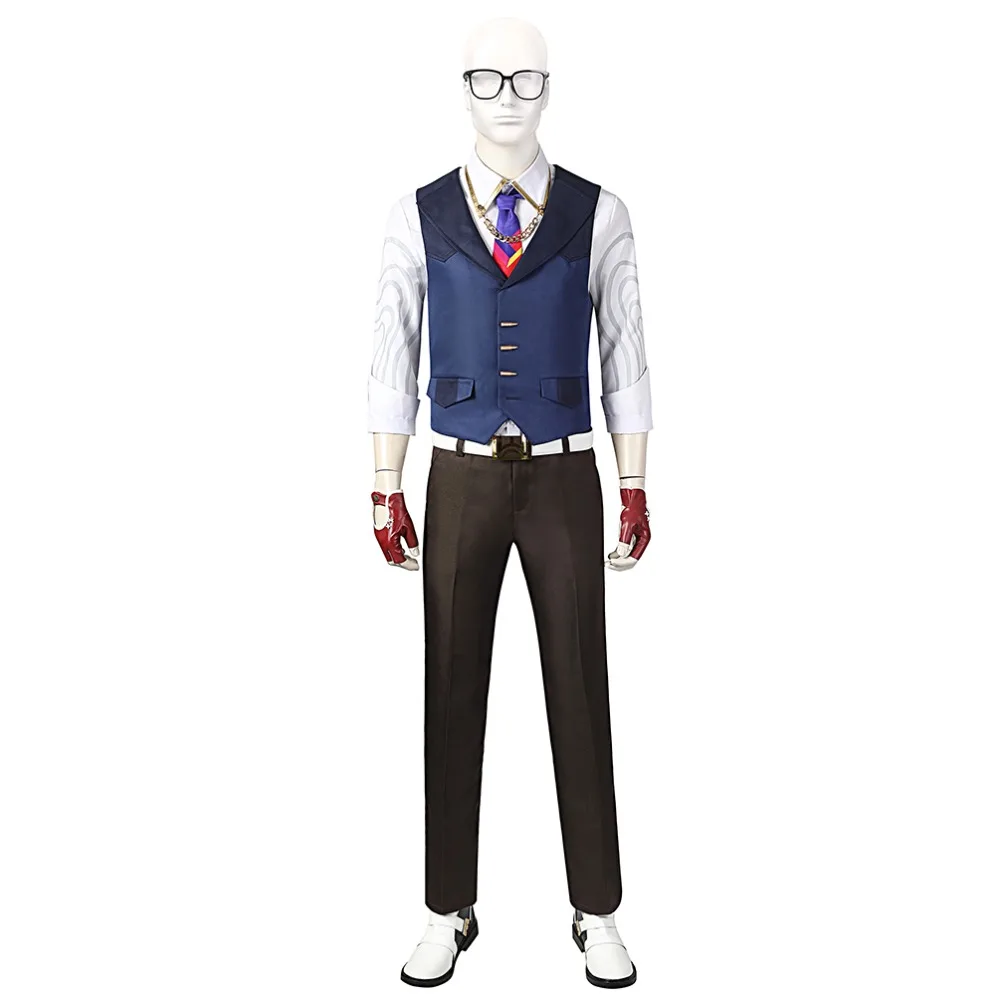 

Game Valorant Chamber Cosplay Costume Male Outfits Uniform Halloween Carnival Suit