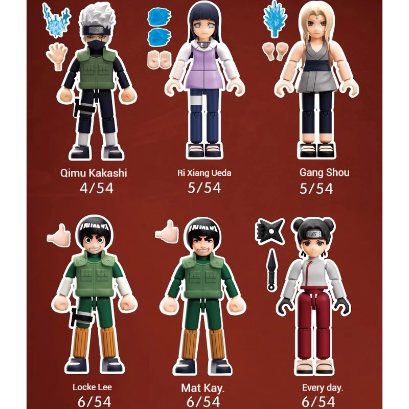 Nuevos bloques Blokees Anime Naruto caja ciega montaje de bloques de construcción modelo de figuras de acción muñeca decoración de escritorio juguetes coleccionables