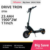 DriveTron DT06 Electric Scooter 1200W Rated MotorCity Commuter EScooter  60V18.2AH Battery 11''Fat Tire Adult  E-Scooter