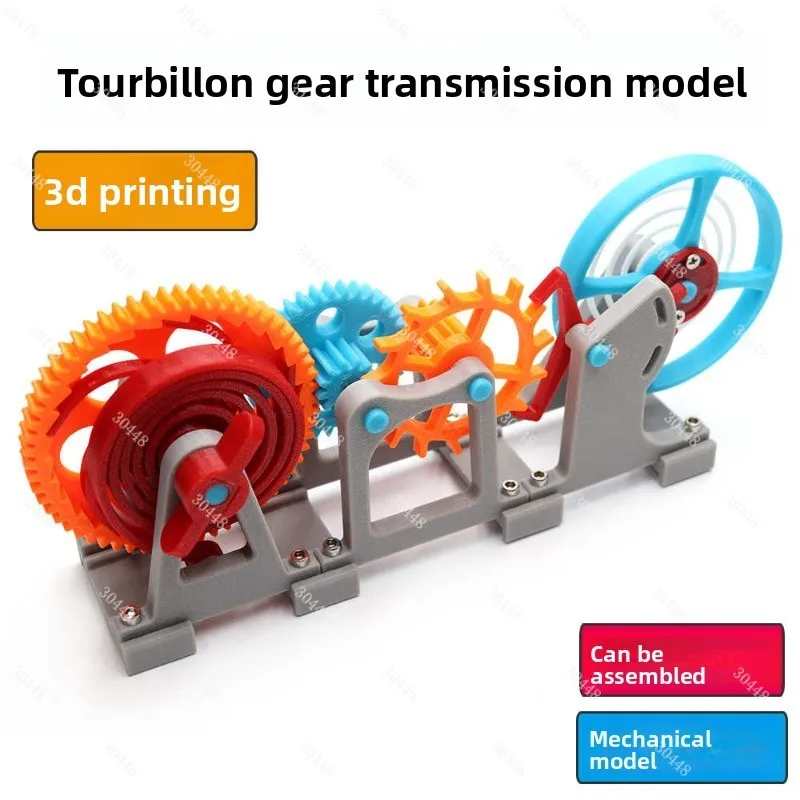 Clock Disassembly Internal Structure Tourbillon Gear Model 3d Printing Mechanical Transmission Spring Power Escapement