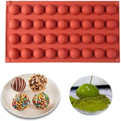 Half Ball Flat Cylinder Silicone Mold for Baking Halfspere Ball Chocolate Cookie Sandwich Muffin Cupcake Brownie Cake Pudding