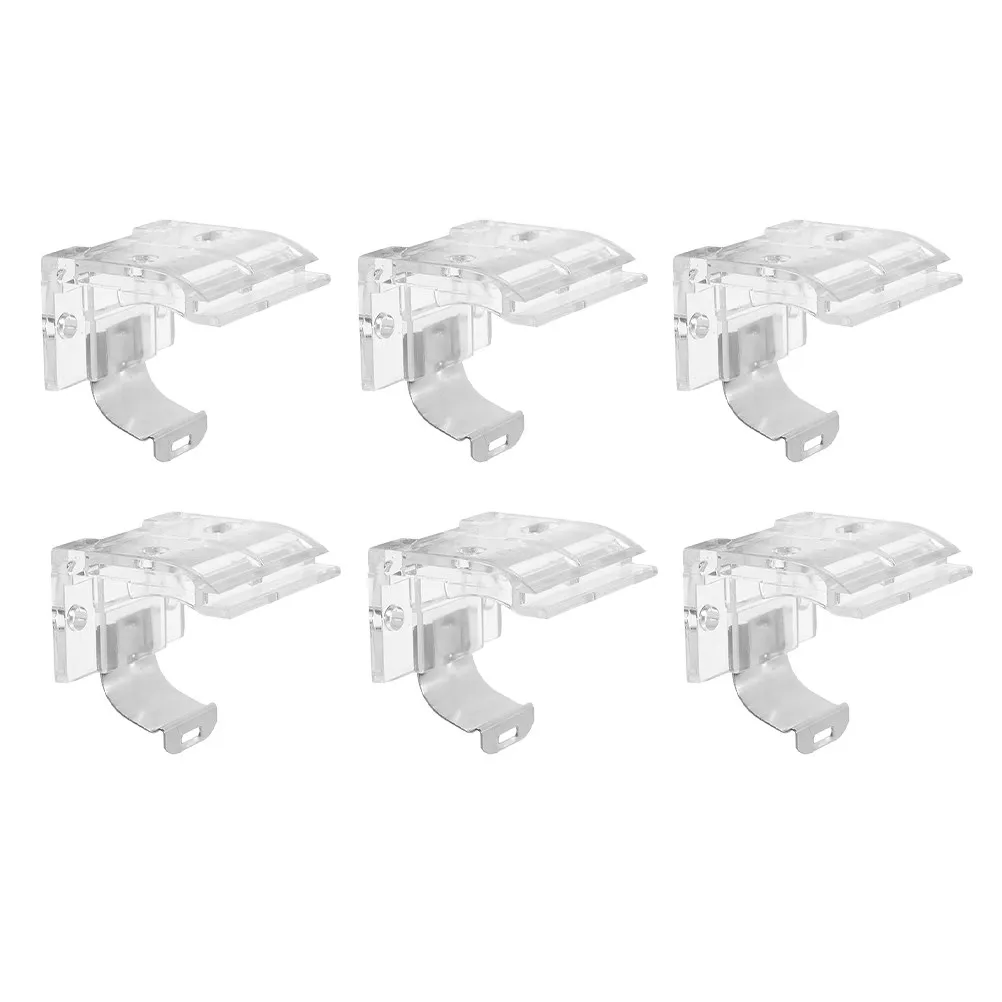 Roller Blind Brackets 6 Piece Side Fitting Set Strong Stable Wall Mount Hardware for Window Shades