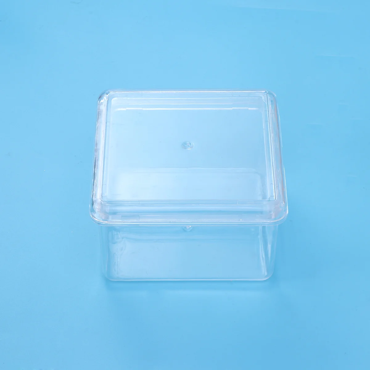 Caja organizadora de maquillaje de acrílico transparente, estuche de almacenamiento transparente para lápiz labial, Perfume, cosméticos, 9x9cm
