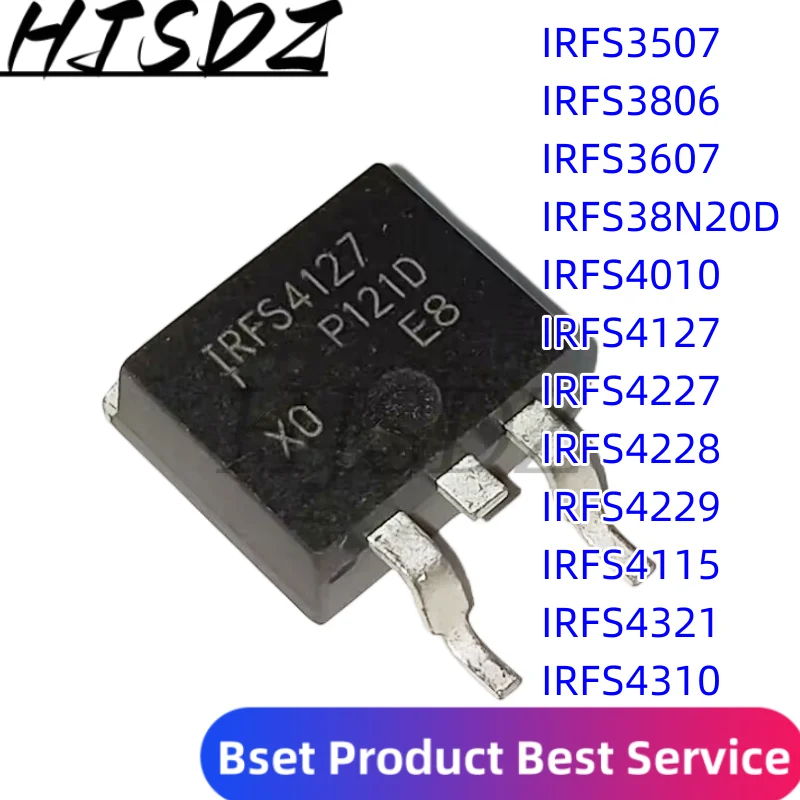 10 teile/los IRFS4127 IRFS3507 IRFS3607 IRFS3806 IRFS38N20D IRFS4010 IRFS4115 IRFS4227 IRFS4228 IRFS4229 IRFS4310 IRFS4321 ZU-263