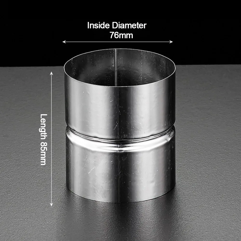 

Новое соединение для труб из нержавеющей стали, прямой переходник для круглой трубы, серебро, удлинительное соединение