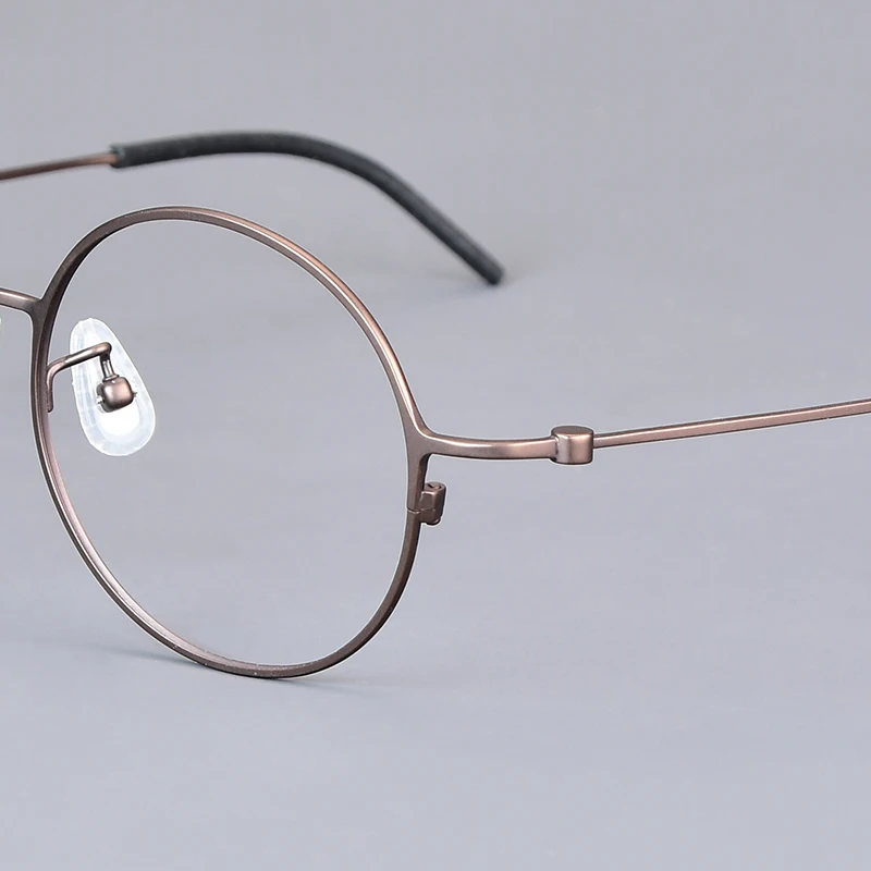 Round Glasses Frame Titanium Ultralight Thin Men Eyeglasses Denmark Design Not deform Elastic No Fade Casual Daily Eyewear 2025