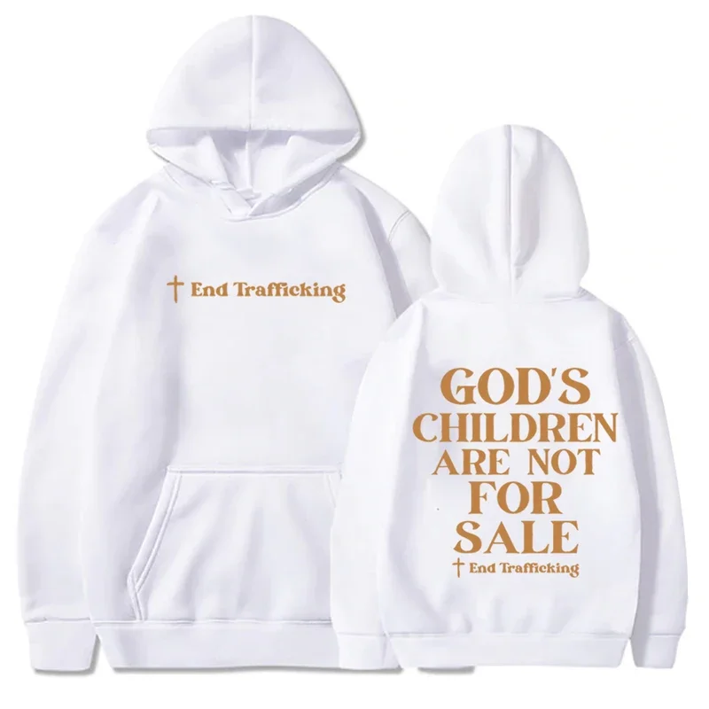 God's Children Are Not Sale Hoodie Sound of Freedom Sweatshirt Harajuku Hip Hop Man Woman Streetwear