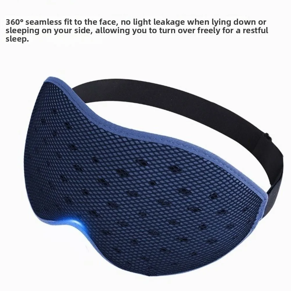 3D Contoured Blocking Light Eye Mask Soft Padded Concave Molded Sleeping Aid Eye Patch Breathable Block Out Light
